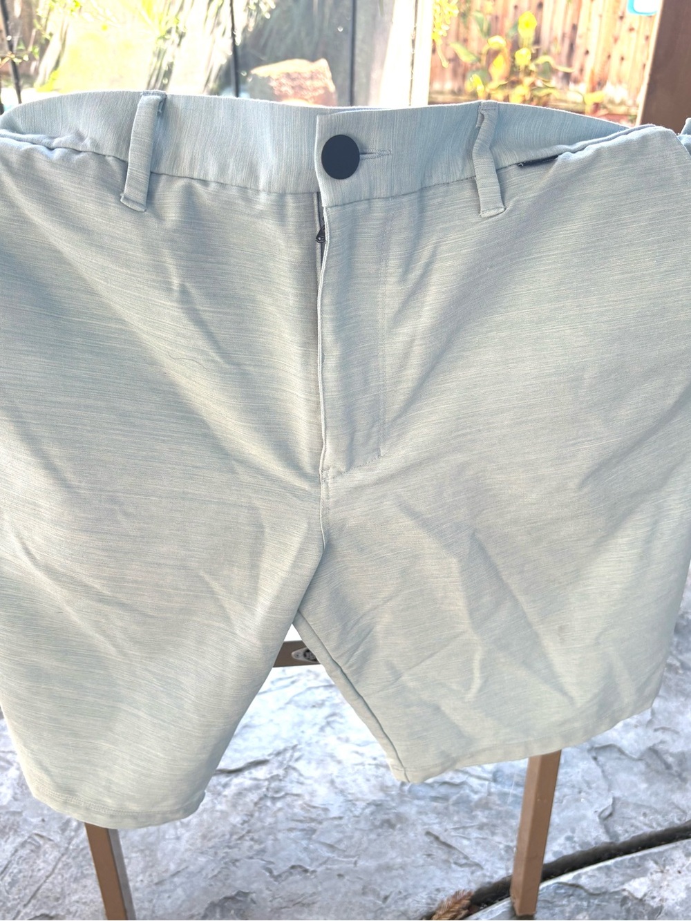 Hurley Men's Light Blue Flat Front Shorts